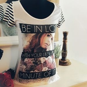 NWT- Graphic Tee-Tunic Black and white